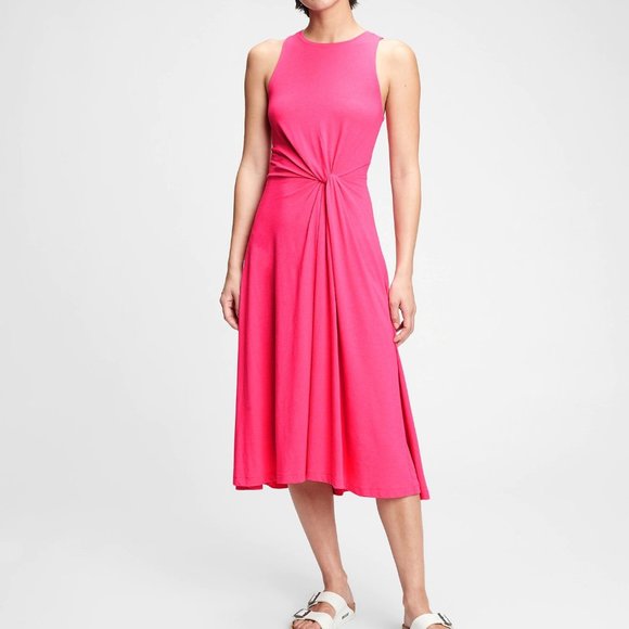 GAP Dresses & Skirts - GAP Sleeveless Knot-Twist Midi Dress